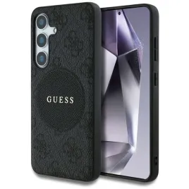 guess-4g-round-patch-classic-logo-magsafe-etui-do-samsung-galaxy-s25-czarny