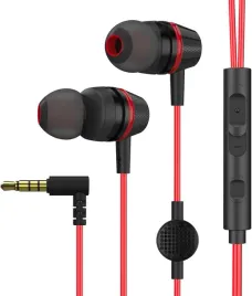 ankbit-e100pro-sluchawki-douszne-przewodowe-z-mikrofonem-noise-czerwone