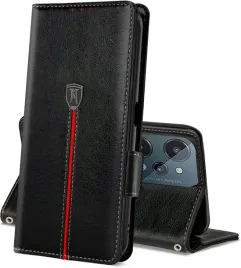 etui-z-klapka-eleganckie-do-realme-c31-z-ekoskory-czarne-miejsce-na-karty
