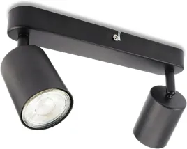 lampa-sufitowa-reflektor-2xled-gu10-obrotowy-kolor-czarny-230v-26cm