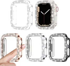 4x-etui-do-apple-iwatch-serii-7-8-9-45mm-blyszczace-cyrkonie-wysoka-ochrona