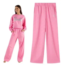 spodnie-dresowe-damskie-tezenis-dresy-barbie-bawelna-proste-rozowe-s
