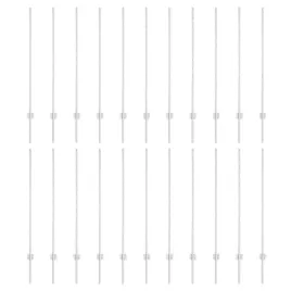 slupek-ogrodzeniowy-22-szt-srebrny-160-cm-stal