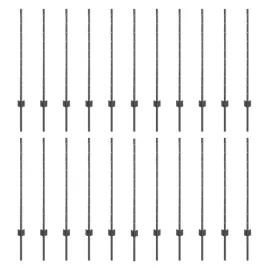 slupek-ogrodzeniowy-22-szt-szary-140-cm-stal