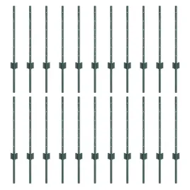 slupek-ogrodzeniowy-22-szt-zielony-100-cm-stal