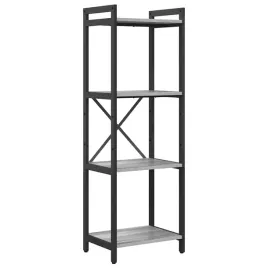 polka-na-ksiazki-szary-dab-sonoma-40-x-30-x-119-cm
