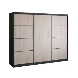 szafa-przesuwna-250cm-czarna-dab-sonoma-garderoba-szuflady-drazek-primo-iii