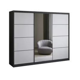 szafa-przesuwna-z-lustrem-250-cm-czarna-biala-garderoba-szuflady-primo-iii