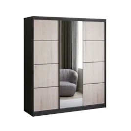 szafa-przesuwna-z-lustrem-180-cm-czarna-dab-sonoma-garderoba-primo-iii