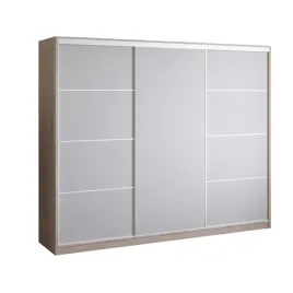 szafa-przesuwna-250-cm-dab-sonoma-biala-garderoba-szuflady-drazek-primo-ii