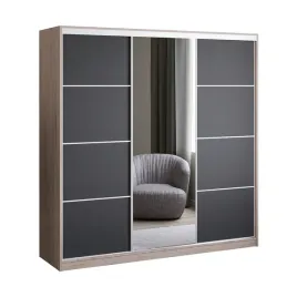 szafa-przesuwna-z-lustrem-200-cm-dab-sonoma-czarna-garderoba-primo-ii