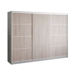 szafa-przesuwna-270-cm-biala-dab-sonoma-garderoba-szuflady-drazek-primo-ii