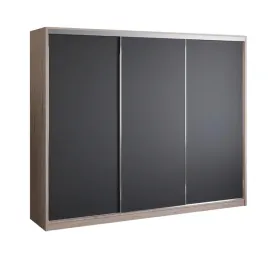 szafa-przesuwna-250-cm-dab-sonoma-czarna-garderoba-szuflady-drazek-primo-i