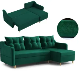 naroznik-z-funkcja-spania-butelkowa-zielen-kanapa-sofa-rozkladana-siro