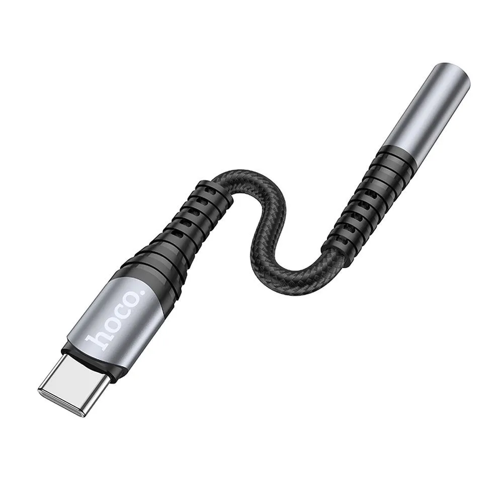 adapter-aux-jack-35-mm-do-usb-c-hoco-ls33-szary
