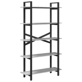 polka-na-ksiazki-szary-sonoma-100-x-335-x-178-cm