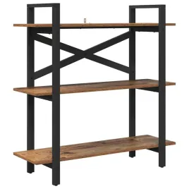 polka-na-ksiazki-stare-drewno-100-x-335-x-102-cm