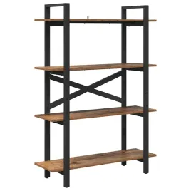 polka-na-ksiazki-stare-drewno-100-x-335-x-140-cm
