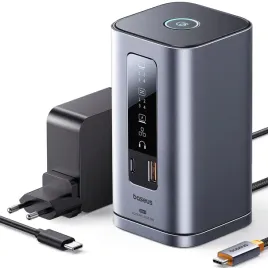 hub-stacja-dokujaca-11w1-usb-c-hdmi-dp-usb-a-usb-c-rj45-pd-mini-jack-3-5mm-ladowarka-eu-szara