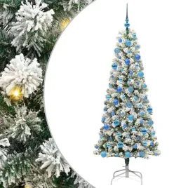 nowoczesna-sztuczna-choinka-z-led-180-cm-w-zielono-bialym-kolorze-z-metalo