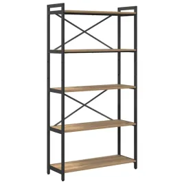 polka-na-ksiazki-dab-rzemieslniczy-80-x-30-x-155-cm