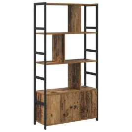 polka-na-ksiazki-stare-drewno-80-x-30-x-1555-cm