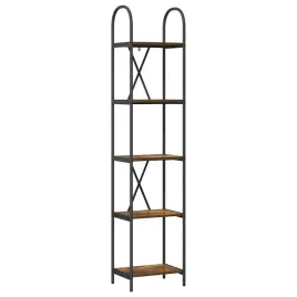 polka-na-ksiazki-dab-wedzony-40-x-30-x-183-cm