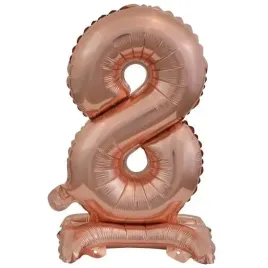 balon-foliowy-mini-cyfra-8-na-stojaku-rozowe-zloto