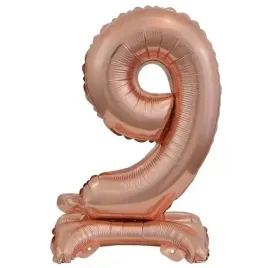 balon-foliowy-mini-cyfra-9-na-stojaku-rozowe-zloto