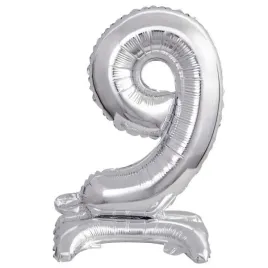 balon-foliowy-mini-cyfra-9-na-stojaku-srebrna