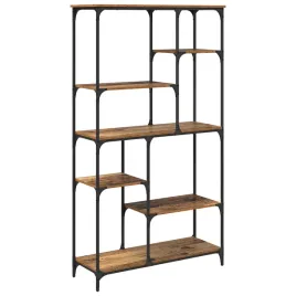 polka-na-ksiazki-stare-drewno-99-x-355-x-176-cm