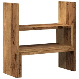 organizer-na-biurko-regulowany-stare-drewno-40x17x41-cm