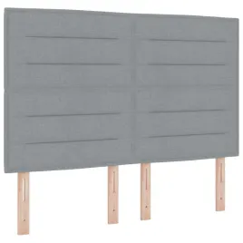 wezglowie-led-z-paskami-led-jasnoszary-160-cm-tkanina