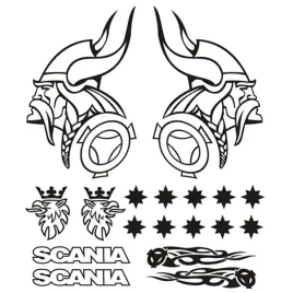 naklejki-scania-viking-komplet-gryf-gwiazdki
