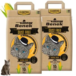 super-benek-corn-cat-dust-free-zwirek-kukurydziany-zbrylajacy-naturalny-10l