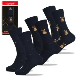 cornette-skarpety-meskie-misie-dlugie-bawelna-na-prezent-3pak-roz-39-41