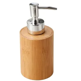dozownik-do-mydla-w-plynie-zelu-szklany-350ml-lazienkowy-kuchenny-bambusowy