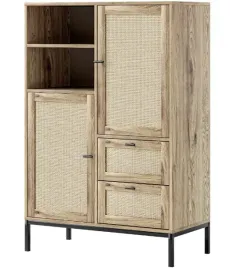 szafka-do-przechowywania-regal-witrynka-z-rattanu-w-stylu-boho
