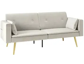 sofa-rozkladana-z-regulowanym-zaglowkiem-szara-zlote-nozki