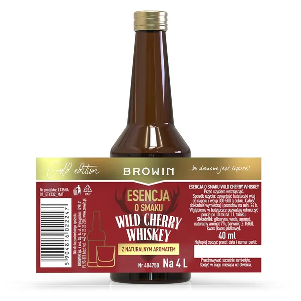 Zaprawka Browin Wild Cherry Whiskey 40 ml 404750