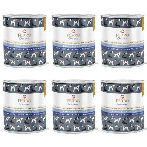 Mokra karma dla psa PERRO Gourmet Koza z batatami 6 x 800g