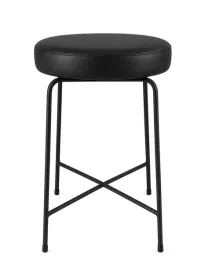 taboret-metalowy-hoker-niski-czarna-eko-skora-bobi