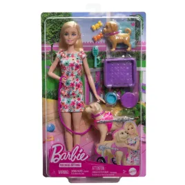lalka-barbie-zestaw-lalka-z-pieskami-ze-szczeniaczkiem-i-pieskiem-na-wozku