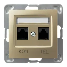 ospel-impresja-gniazdo-komputerowo-telefoniczne-rj45-zlote-gpkt-y-k-m-28