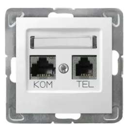ospel-impresja-gniazdo-komputerowo-telefoniczne-rj45-rj11-biale