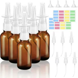 butelka-z-rozpylaczem-do-nosa-szklana-8x-zestaw-30ml-z-aerozolem-lejek