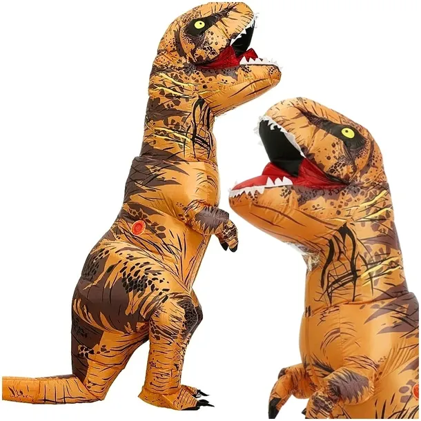 Przebranie dmuchany T-rex kostium strój karnawał dla dorosłych dinozaur XXL