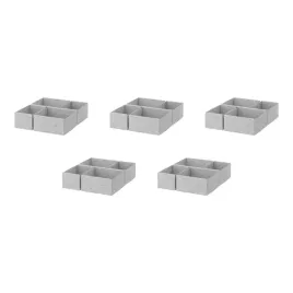 5-szt-pudelka-organizacyjne-komplement-jasnoszare-4-szt-40x54-cm