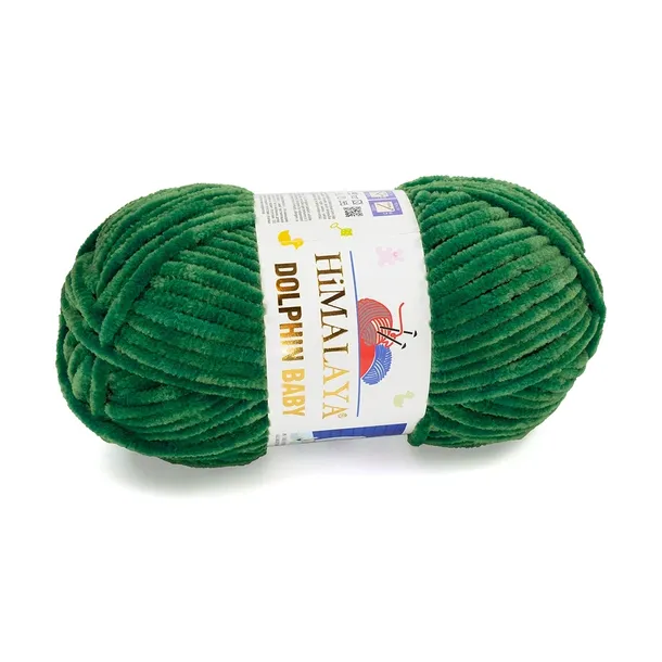 100g włóczka poliester Himalaya Dolphin Baby zielona 360