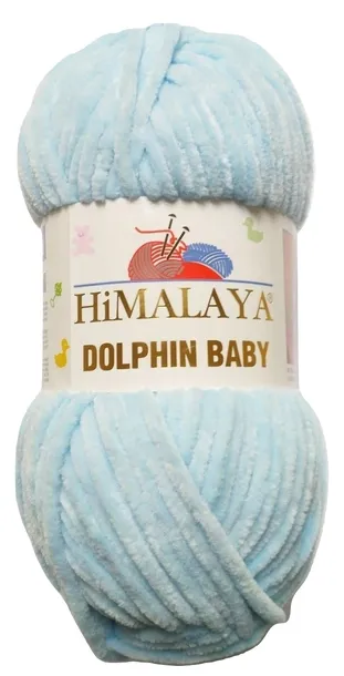 100g włóczka poliester Himalaya Dolphin Baby błękitna 306